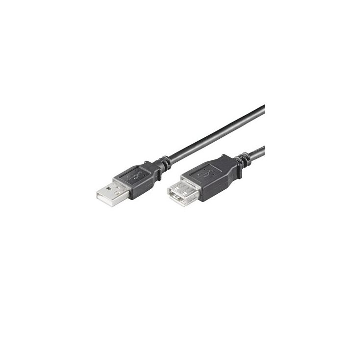 Ewent EC1012 USB 2.0 Cable 1.8 m USB A Black