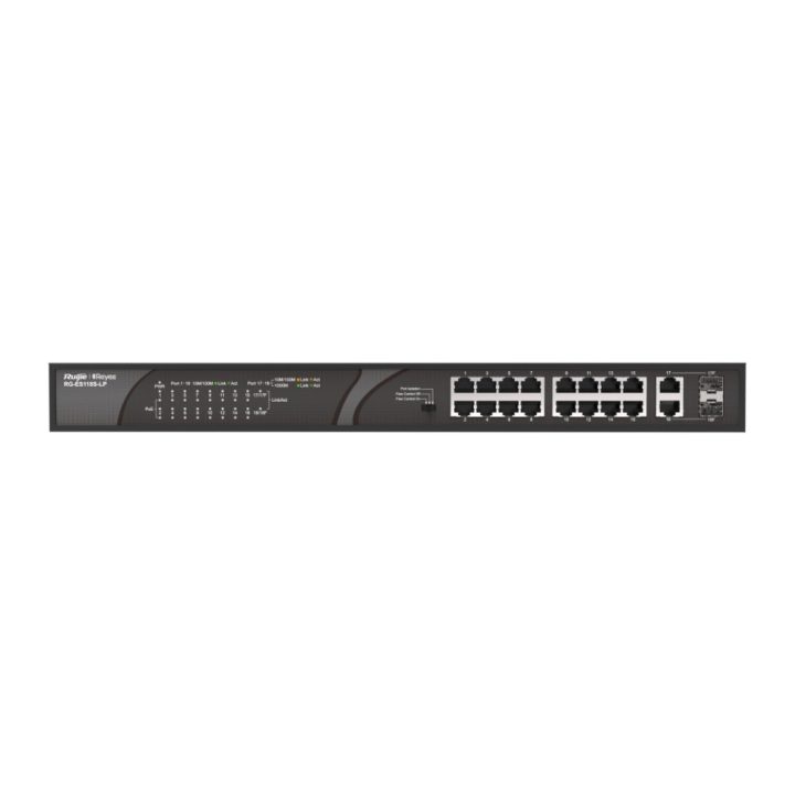 Ruijie Networks RG-ES118S-LP Unmanaged Fast Ethernet (10/100) Power…