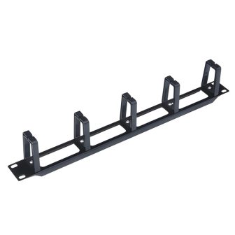 Wp european cabling solution Painel passa cabos wp 1u plástico preto