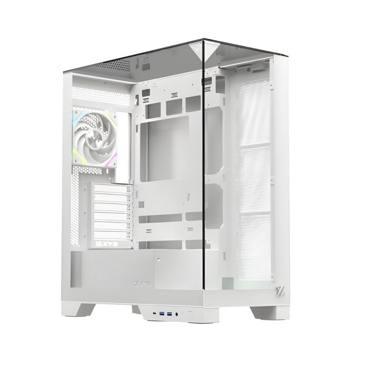 XYZ Trifecta White ATX Case, ATX, ITX, Micro-ATX (X-CS-TRIFECTA-W)