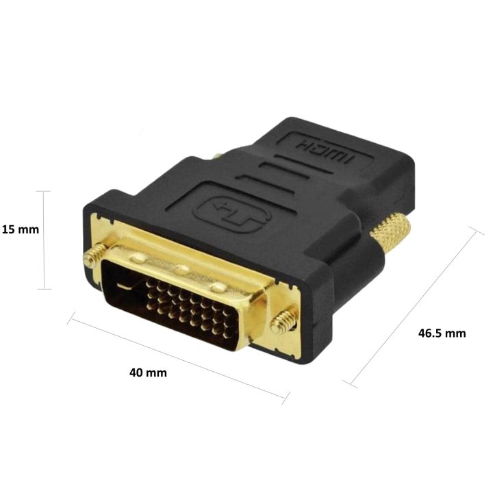 Ewent EC1371 adaptador de género para cabo DVI-D 24+1 HDMI Preto