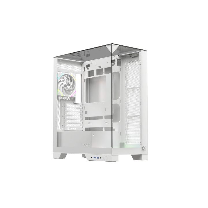 XYZ Trifecta White ATX Case, ATX, ITX, Micro-ATX (X-CS-TRIFECTA-W)