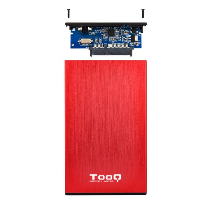 TooQ TQE-2527R caja para disco duro externo Caja de disco duro (HDD)…
