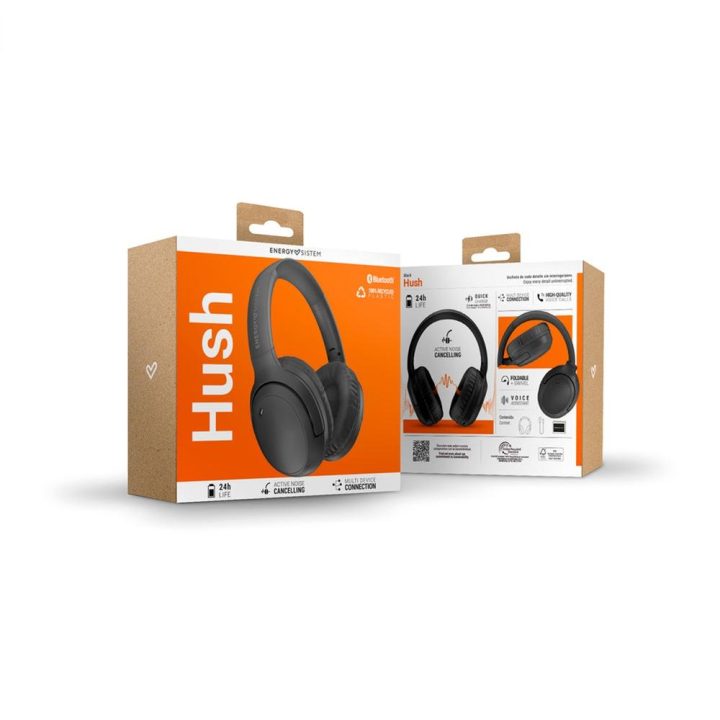Energy Sistem Auriculares Hush Black BT ANC (501052)