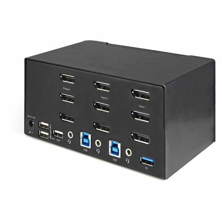 StarTech.com Comutador KVM de 2 Portas DisplayPort 4K para 3…
