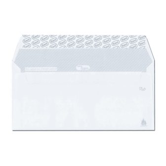 Box of 500 American Envelopes (115x225) White Offset 90 gsm Opensam…