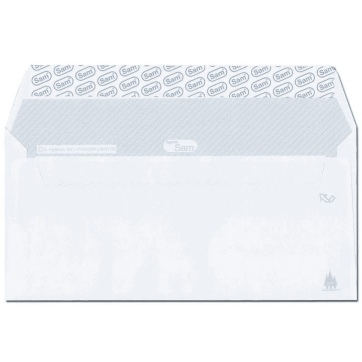 Caixa de 500 envelopes americanos (115X225) offset branco 90 g…
