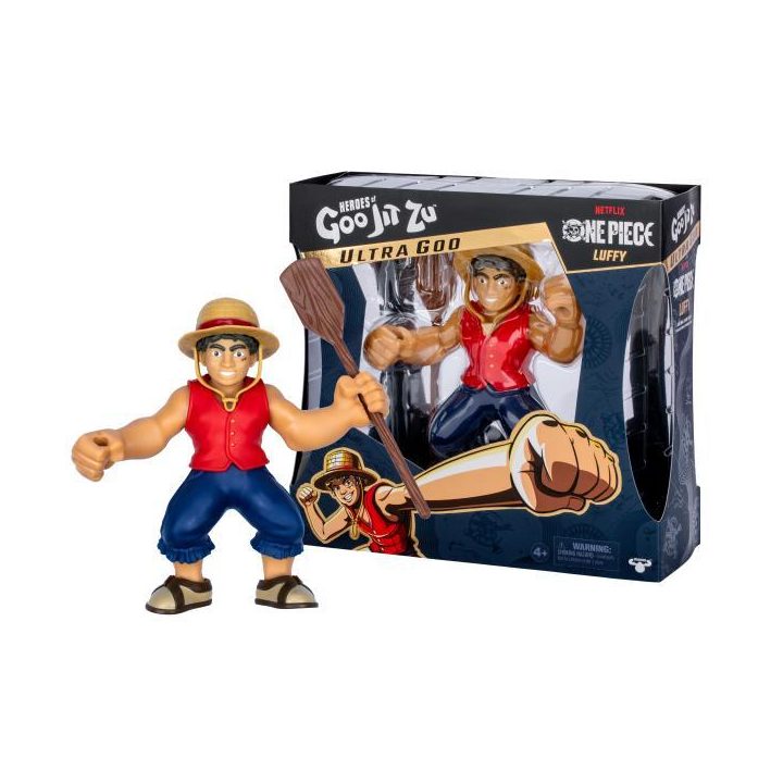 Bandai vermelho Figura Goo Jit Zu One Piece Luffy (CO42939)