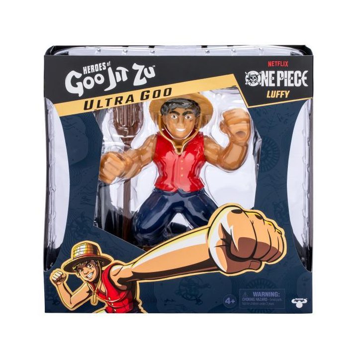 Bandai vermelho Figura Goo Jit Zu One Piece Luffy (CO42939)