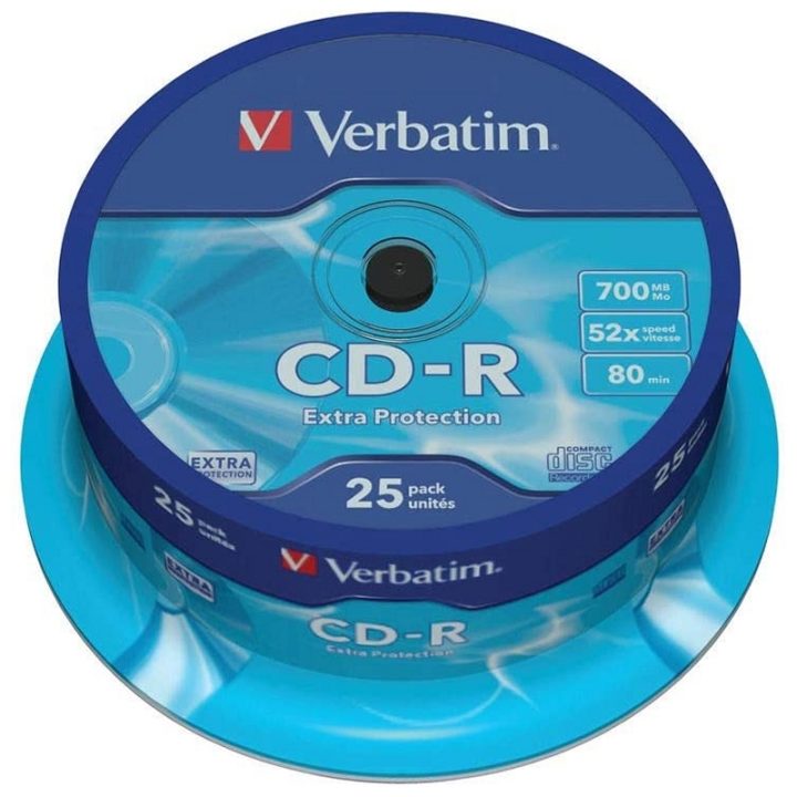 Verbatim CD-R 700MB 52x caixa 25UDS (43432)