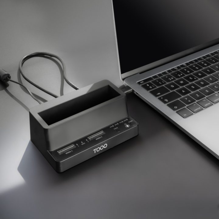 TooQ Docking Station USB-C 3.2 Gen 2 Dos Bahías para SSD M.2 NVMe +…