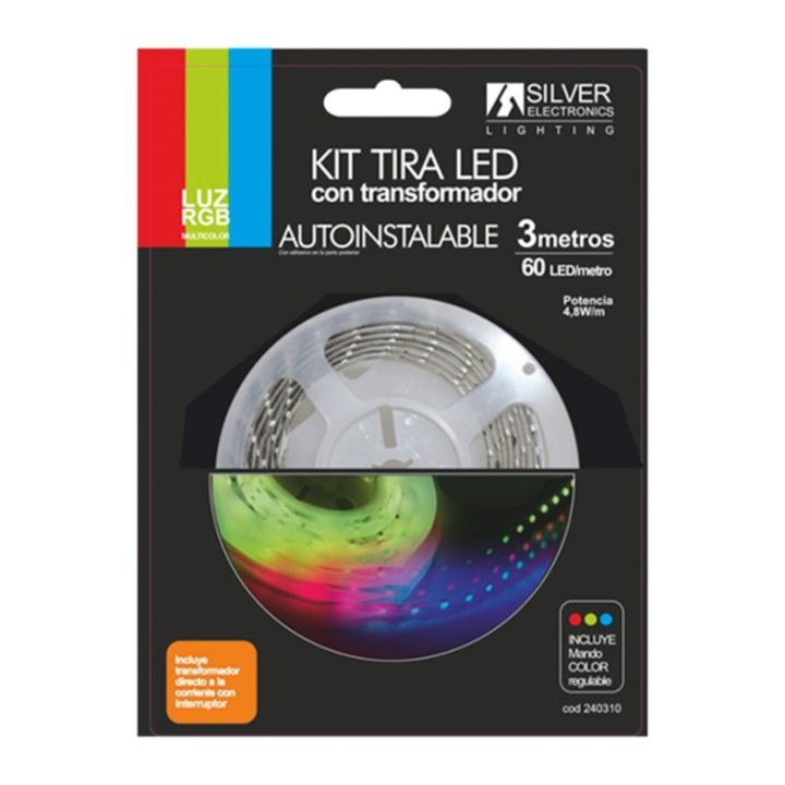 Silver electronics LED Strip Kit 540 lm-m-3m-12V-7.2W-m-RGB