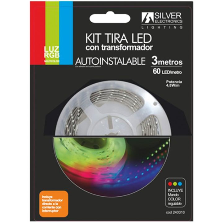 Silver electronics LED Strip Kit 540 lm-m-3m-12V-7.2W-m-RGB