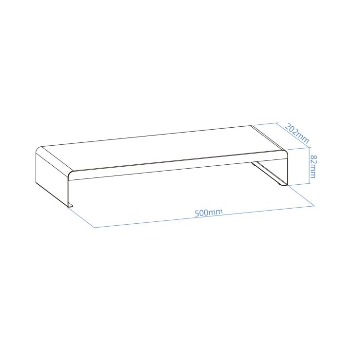 TooQ TQMR0121 suporte para monitor Secretária Preto