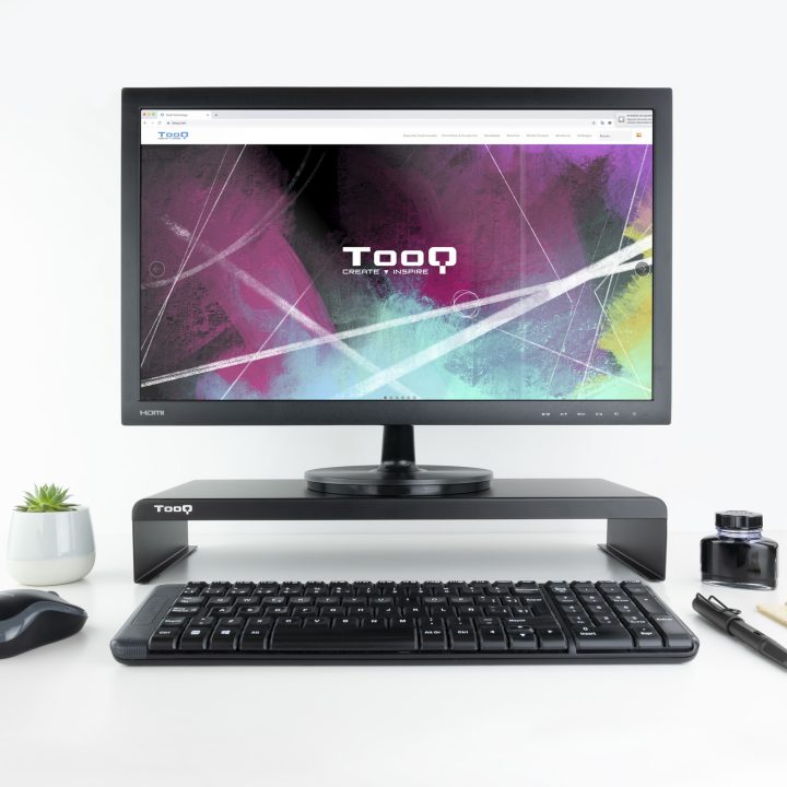 TooQ TQMR0121 suporte para monitor Secretária Preto