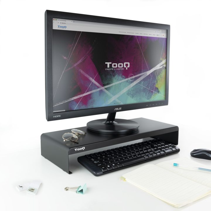 TooQ TQMR0121 suporte para monitor Secretária Preto