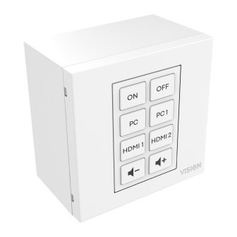 Vision Módulo de control de placa frontal AV modular - 8 botones -…