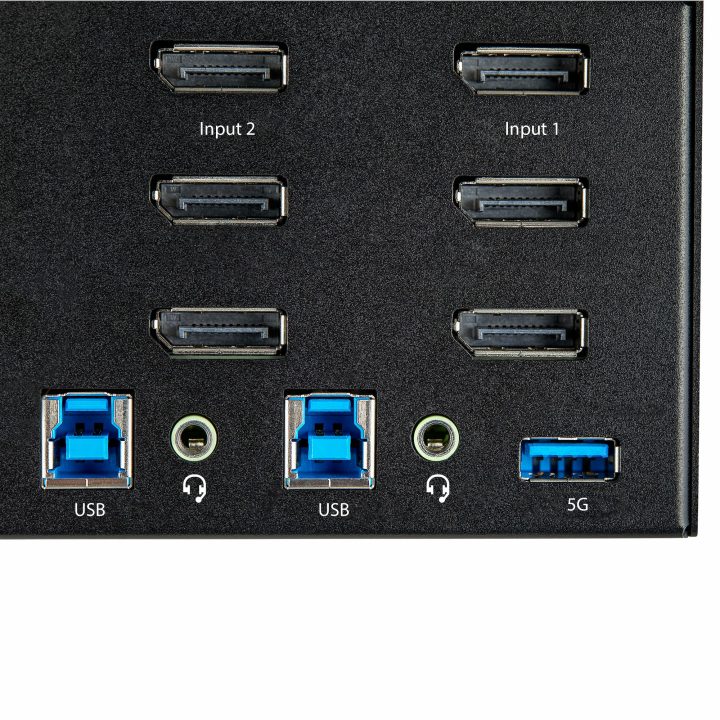 StarTech.com 2-Port DisplayPort 4K KVM Switch for 3 Monitors - 4K…