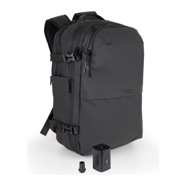 Mochila de viagem TooQ com sistema de compressão a vácuo e bomba de ar