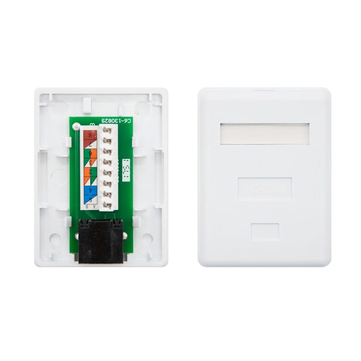 Nanocable Surface-Mount Cat.6 UTP Wall Plate 1 Port (10.21.1501)