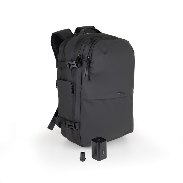 TooQ Mochila de viaje con sistema de compresión al vacío y bomba de…