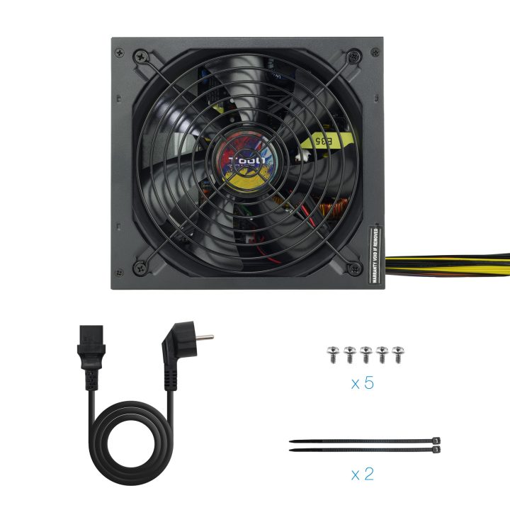 TooQ TQAPOLO-600SP unidade de fonte de alimentação 600 W 20+4 pinos…