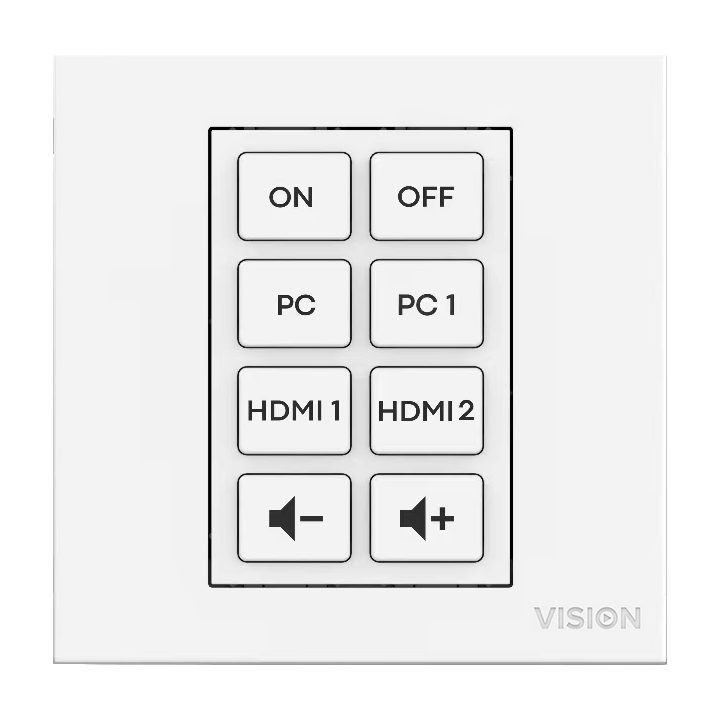 Vision Modular AV Front Panel Control Module - 8 Buttons - Learns IR…