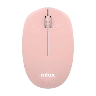 Nilox Ratón Wireless, 1000 DPI, 3 botones, Rosa