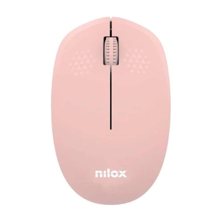 Rato Sem Fios Nilox, 1000 DPI, 3 botões, Rosa