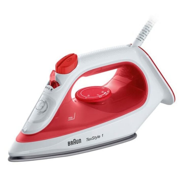 Braun SI 1019 RD Steam Iron Non-stick Soleplate 1900 W Red