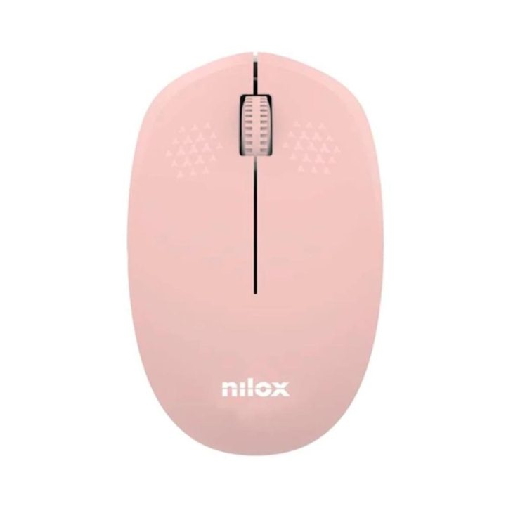 Nilox Wireless Mouse, 1000 DPI, 3 Buttons, Pink