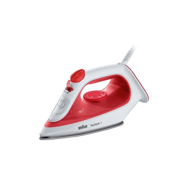 Braun SI 1019 RD Steam Iron Non-stick Soleplate 1900 W Red
