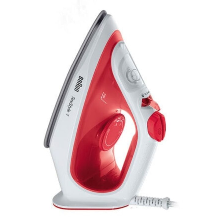 Braun SI 1019 RD Steam Iron Non-stick Soleplate 1900 W Red