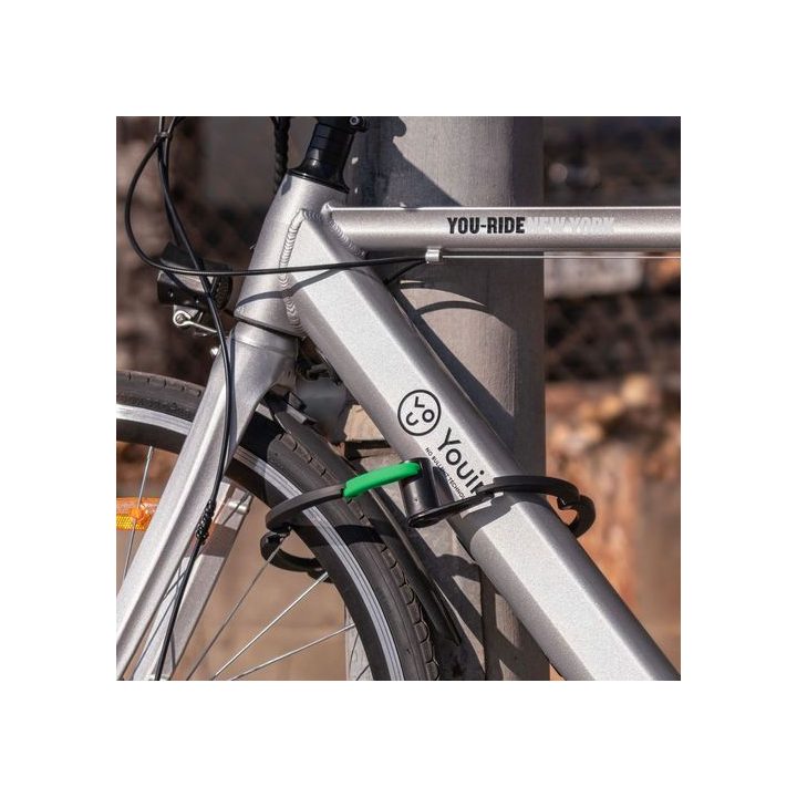 Youin Candado alum-plegable oval + lámpara cola LED (MA1019)
