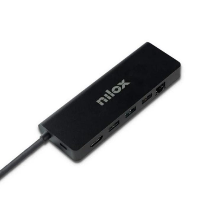 Nilox Docking Station UsbC 8 em 1 Dual 4K 1000Mbps (NXDSUSBC08)