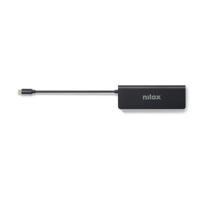 Nilox Docking Station UsbC 8 em 1 Dual 4K 1000Mbps (NXDSUSBC08)