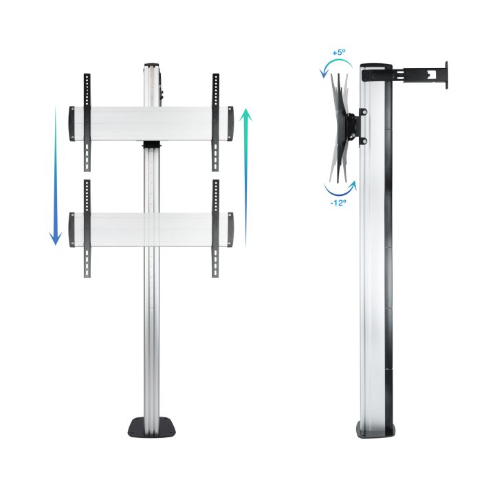 TooQ FS2270M-B Silver Digital Signage Stand 70"