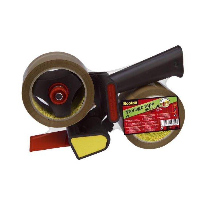 Pack de seladora manual + 2 rolos de fita de embalagem castanha 50mm…