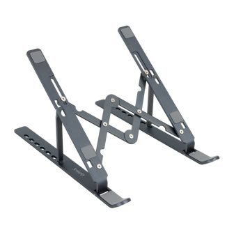 TooQ Laptop Stand for Laptops, Tablets, Phones and Books, Gray