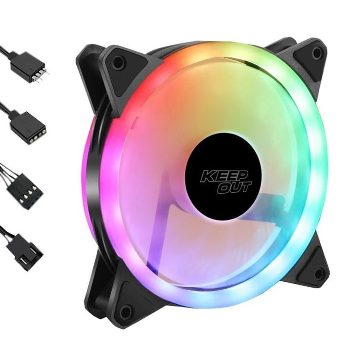 Ventilador de caixa keep out xfc-120SR ARGB 120mm preto