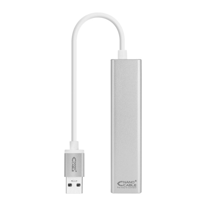 Nanocable Conversor USB 3.0 para Ethernet Gigabit + 3xUSB 3.0…