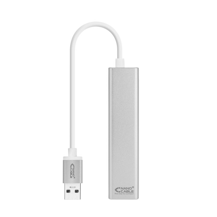 Nanocable Conversor USB 3.0 para Ethernet Gigabit + 3xUSB 3.0…