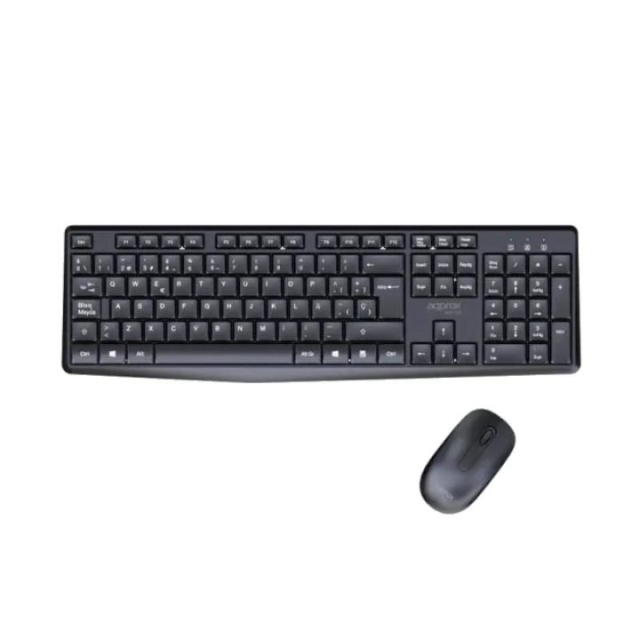 Approx! Wireless Keyboard + Mouse X420B 1000DPI Black (APPMX420B)