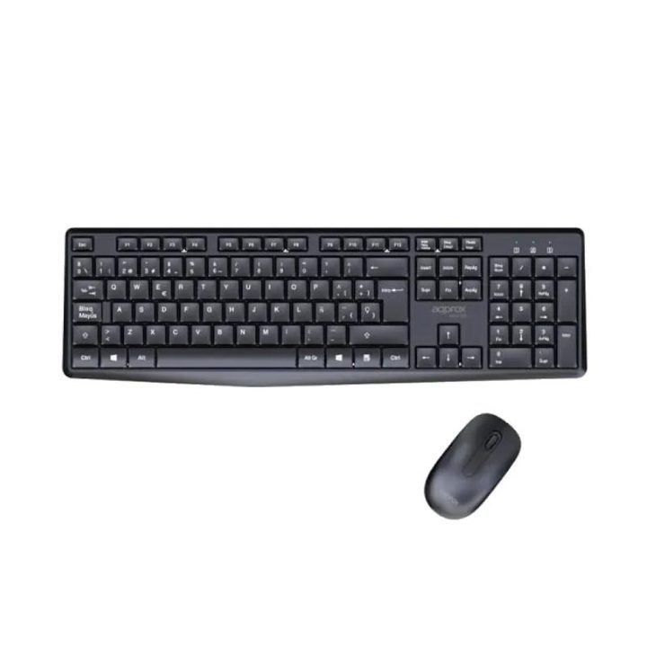 Approx! Wireless Keyboard + Mouse X420B 1000DPI Black (APPMX420B)