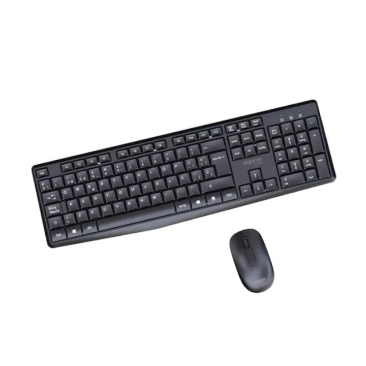 Approx! Wireless Keyboard + Mouse X420B 1000DPI Black (APPMX420B)