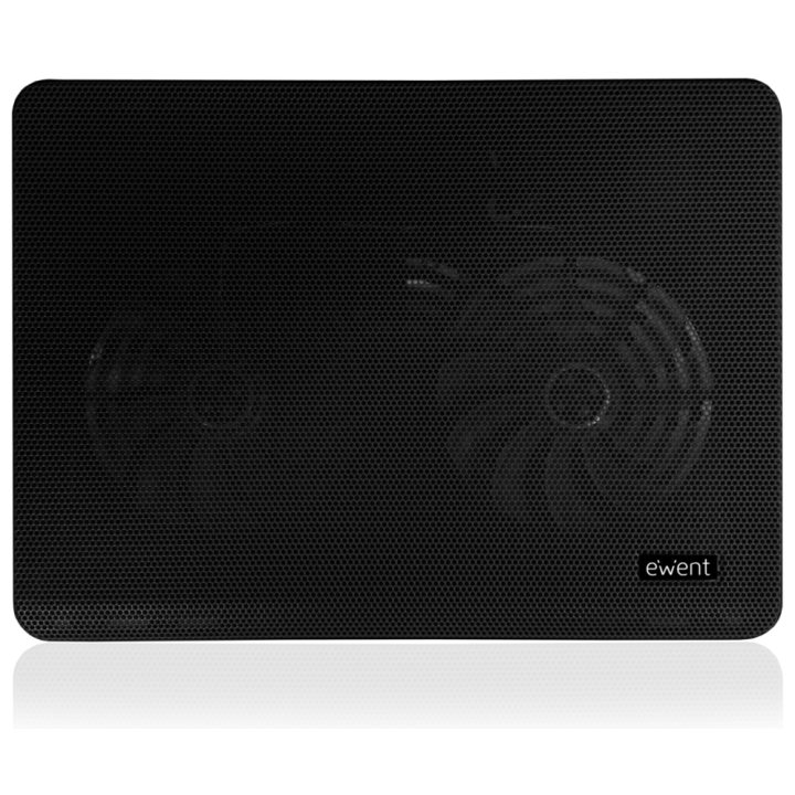 Ewent EW1256 almohadilla fría 17" 1000 RPM Negro