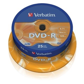 Verbatim DVD-R 4.7GB 16x caixa 25UDS (43522)