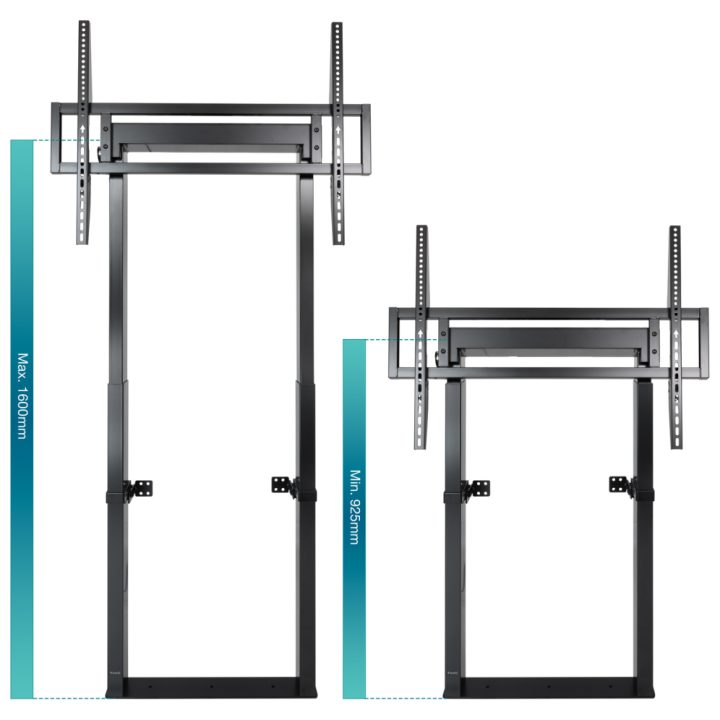 TooQ HIPERIÓN Fixed Floor/Wall Mount for 55"-100" Screens, Black
