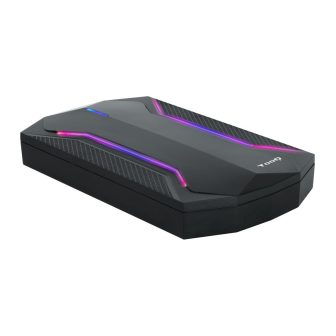 TooQ TQE-2599RGB caixa para disco externo Carcaça de disco/SSD Preto…