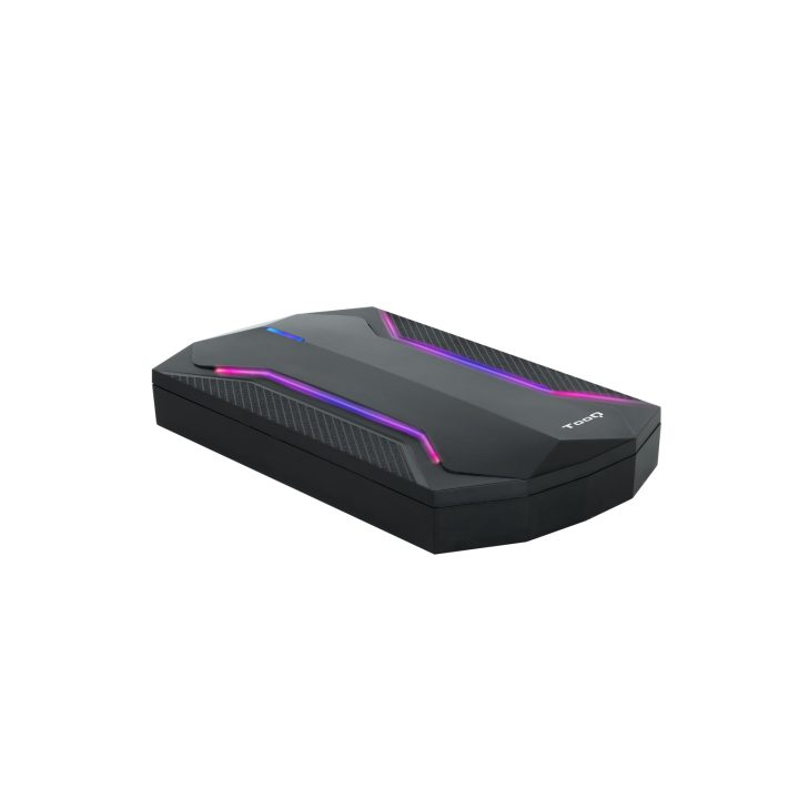 TooQ TQE-2599RGB External Hard Drive Enclosure HDD/SSD Case Black 2.5"